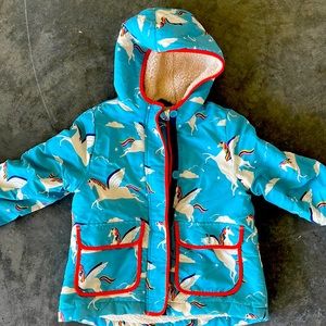 Girls Unicorn Winter Coat